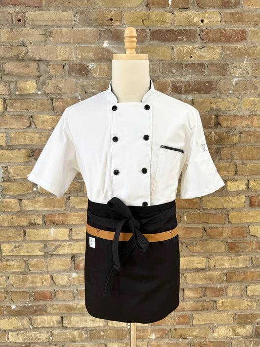 Black & Tan- waist aprons