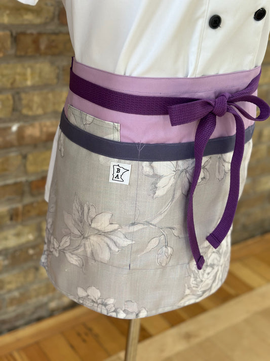 Amethyst Garden Waist Apron