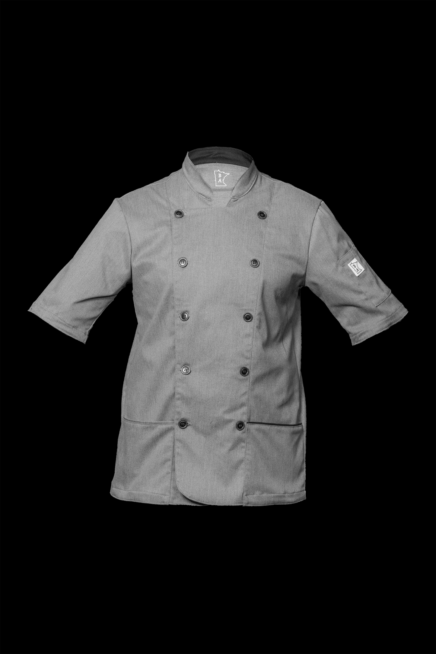 Women's Coat Heather Grey w/ Black Trim