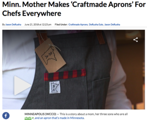 DeRusha Eats Craftmade Aprons