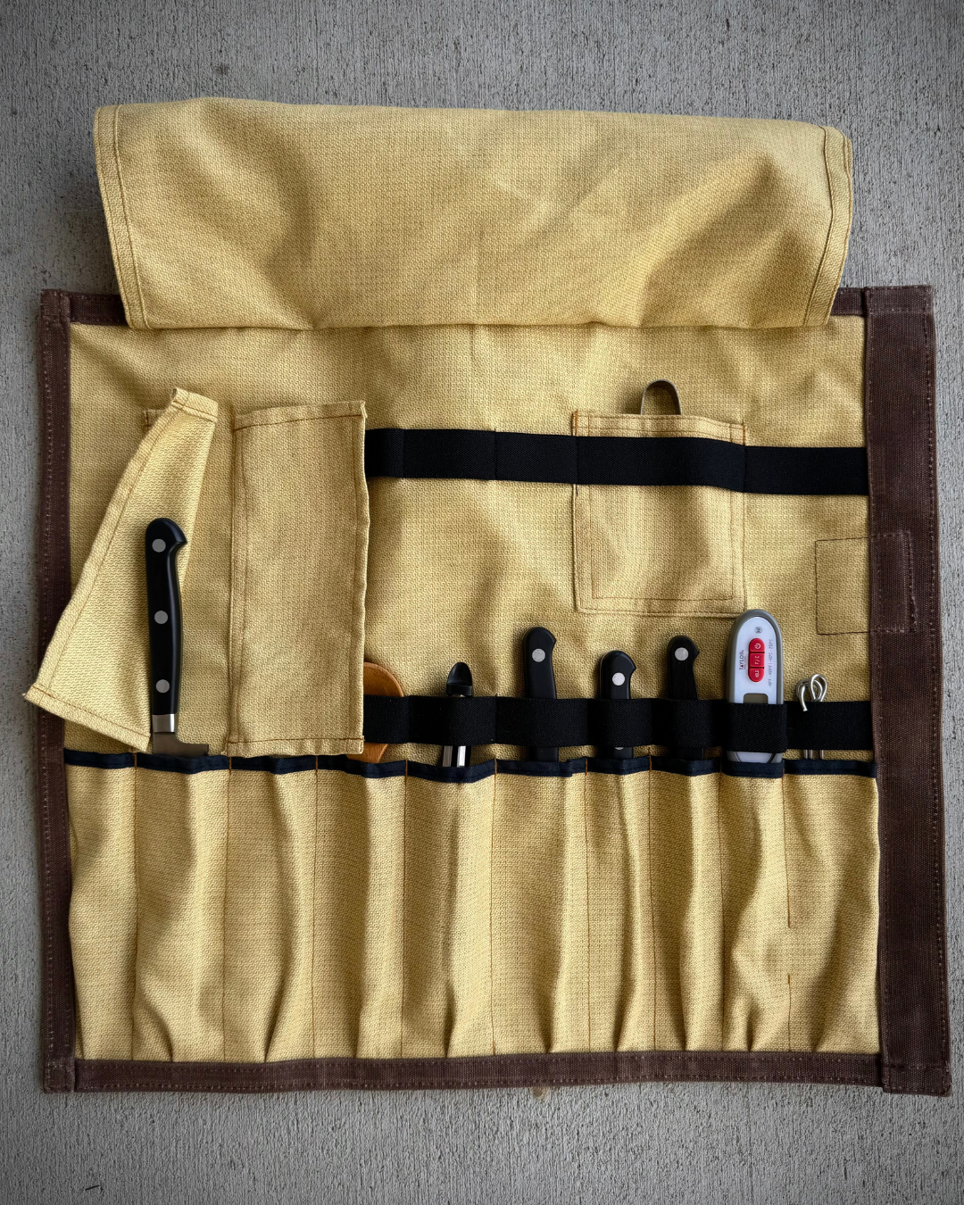 Side Hustle - Dark Oak - Knife Roll
