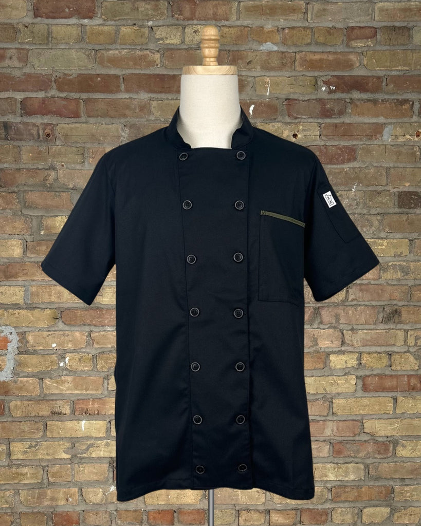 Black with Olive Chef Coat