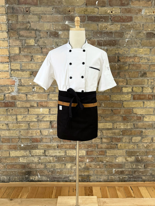 Black & Tan- waist aprons