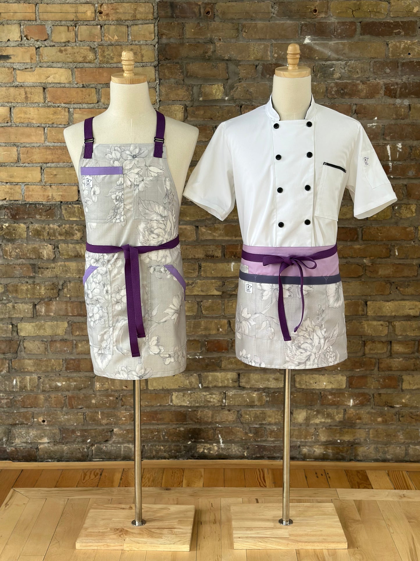 Amethyst Garden Waist Apron