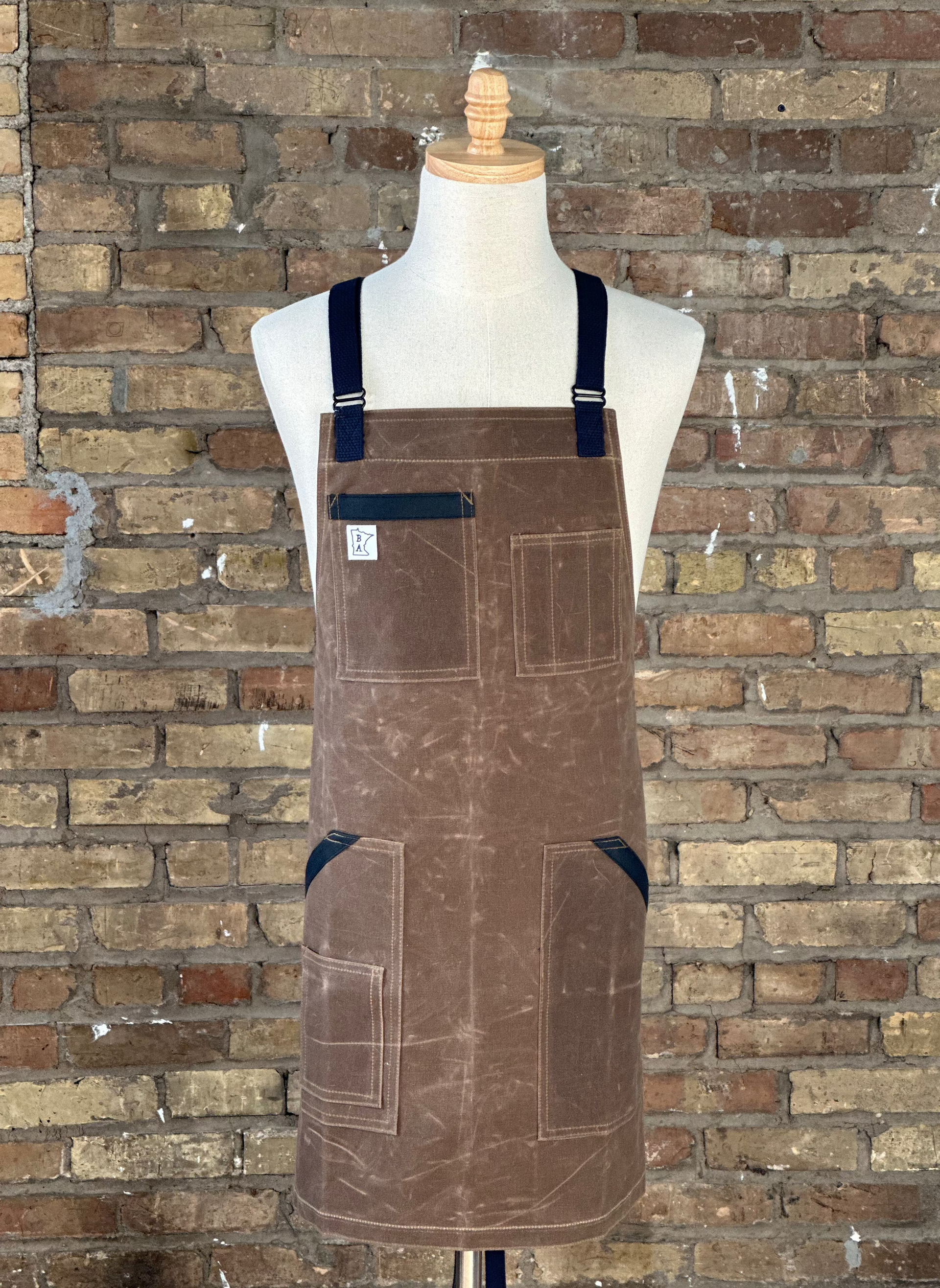 【最終値下げ】papier Apron brown BA Waxed Canvas-Dark Oak – Craftmade Aprons