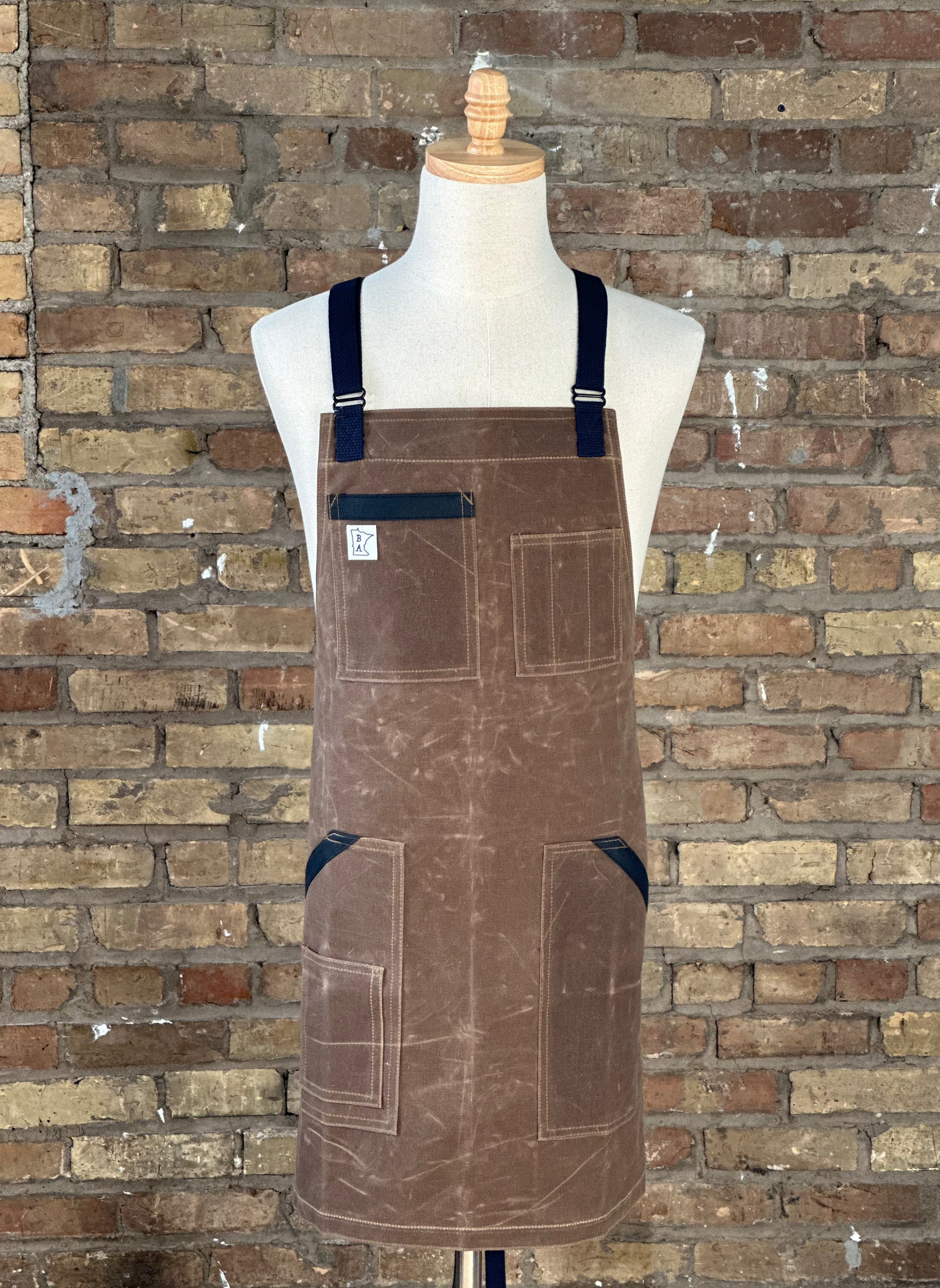 BA Waxed Canvas-Dark Oak – Craftmade Aprons