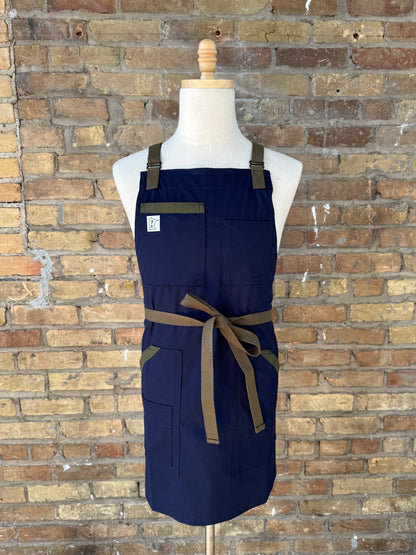 Olive on Navy