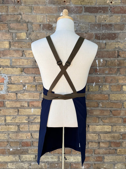 Olive on Navy
