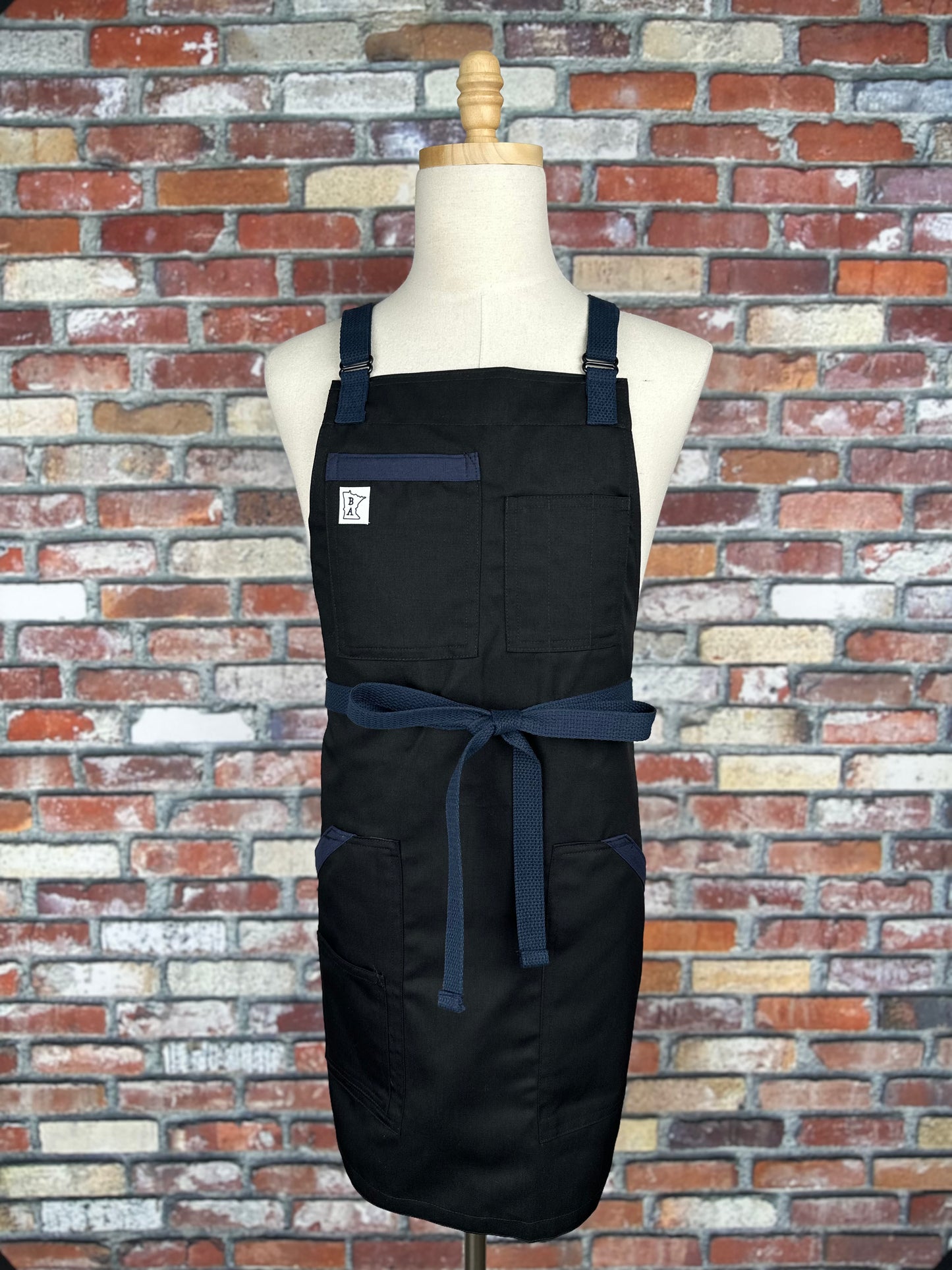Black with Navy