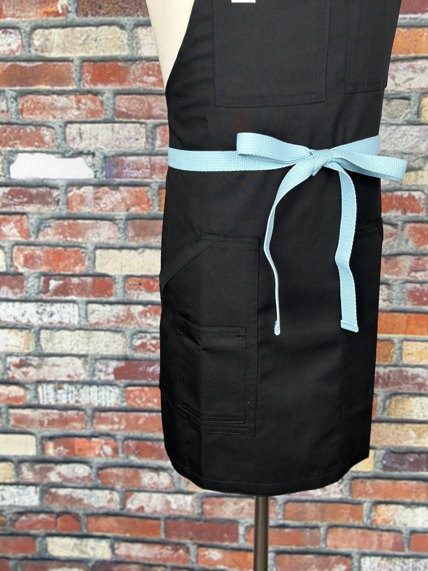 Black with Powder Blue