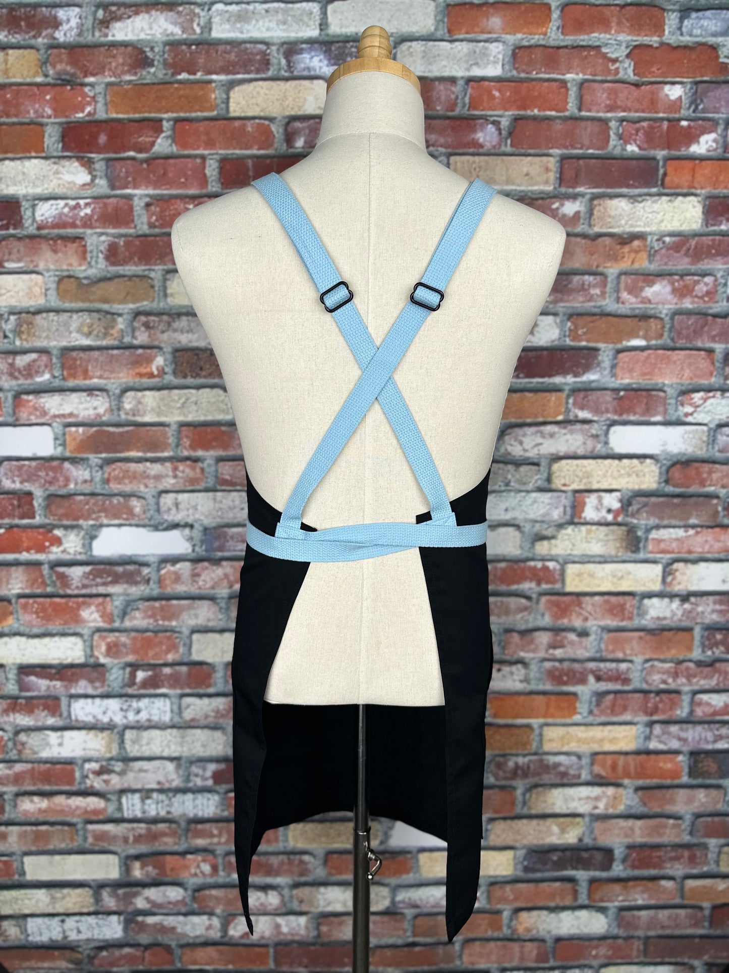 Black with Powder Blue