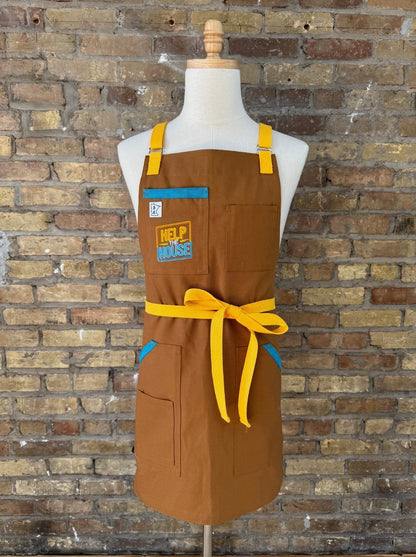 Help the House Foundation's branded Hats, T-shirts, Sweatshirts, and Craftmade Aprons designed Aprons
